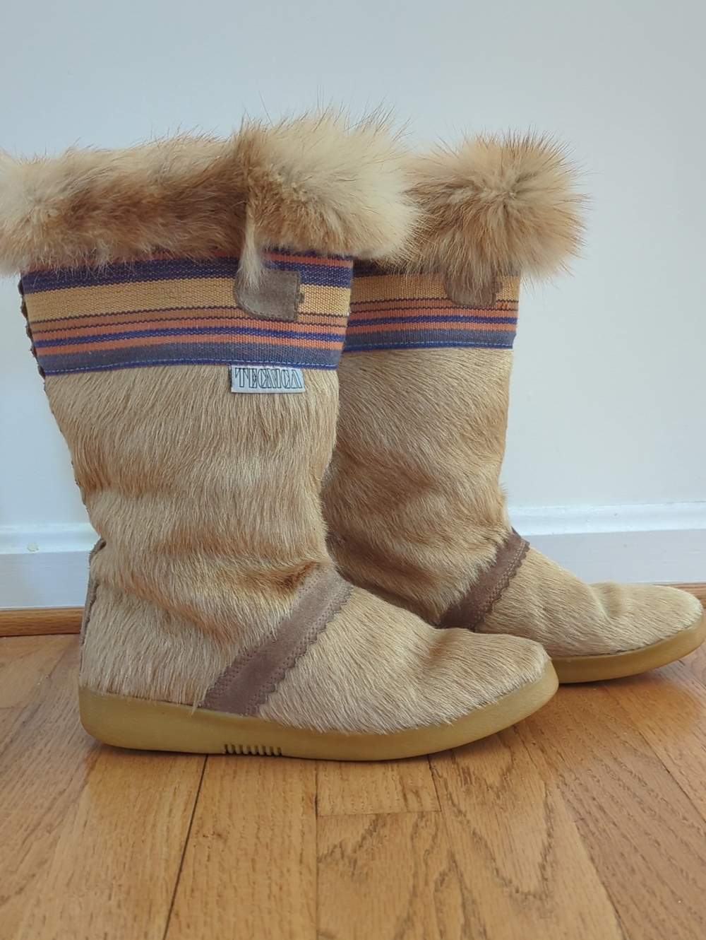 Vintage Tecnica Apres-Ski Fur Ski Boots